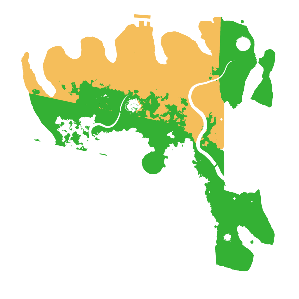 Biome Rust Map: Procedural Map, Size: 3700, Seed: 231861025