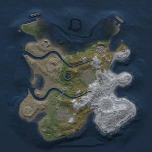 Thumbnail Rust Map: Procedural Map, Size: 2500, Seed: 25478, 9 Monuments
