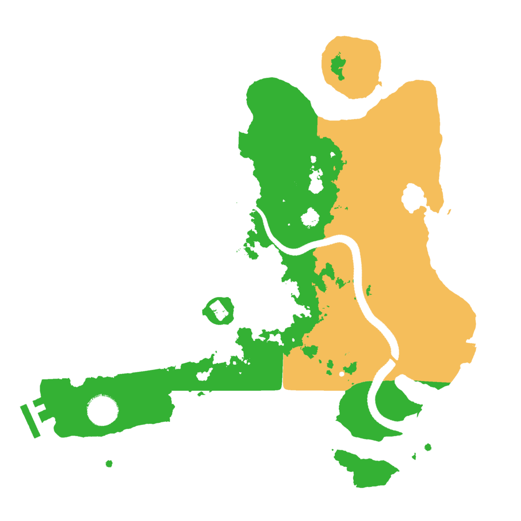 Biome Rust Map: Procedural Map, Size: 3000, Seed: 8580