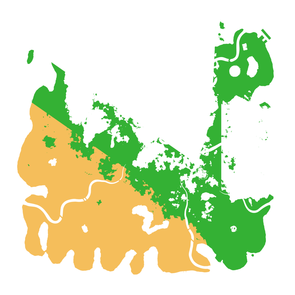 Biome Rust Map: Procedural Map, Size: 4750, Seed: 48990