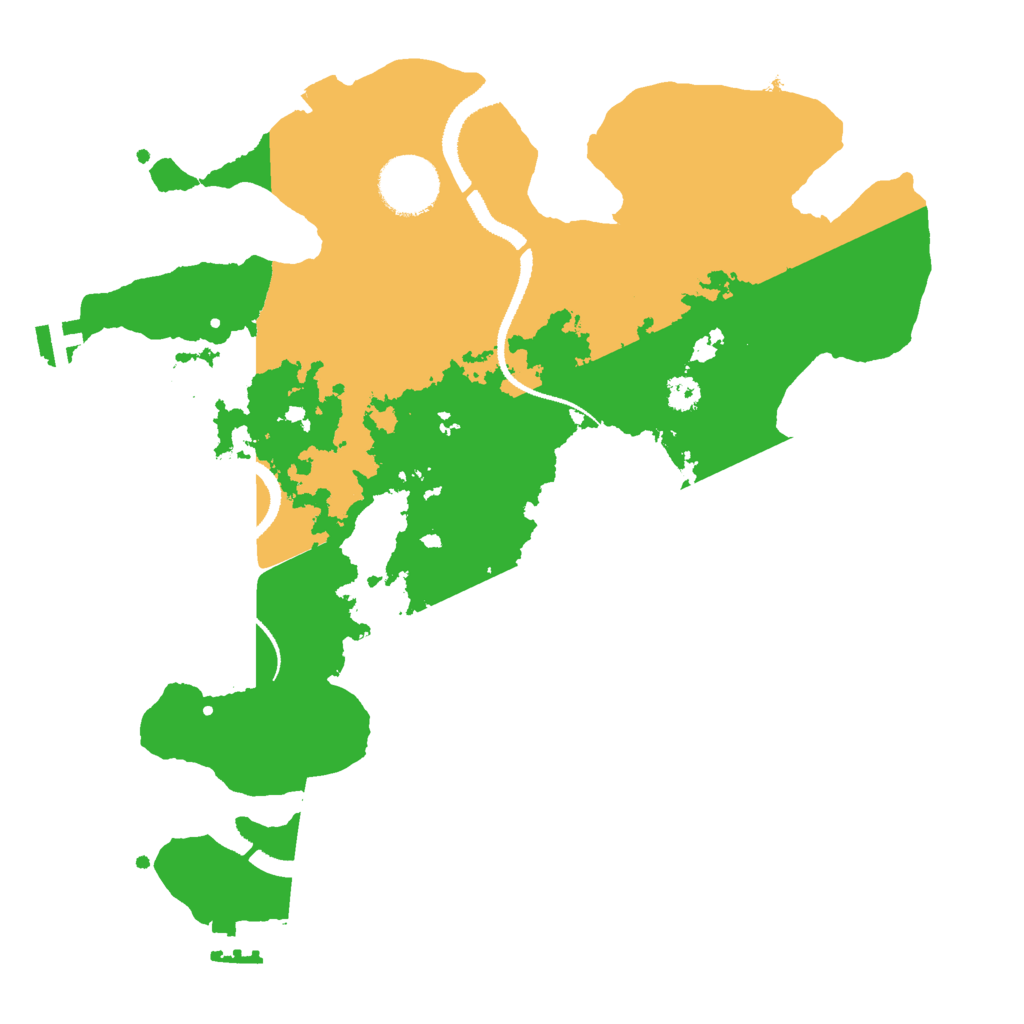 Biome Rust Map: Procedural Map, Size: 3000, Seed: 764302965