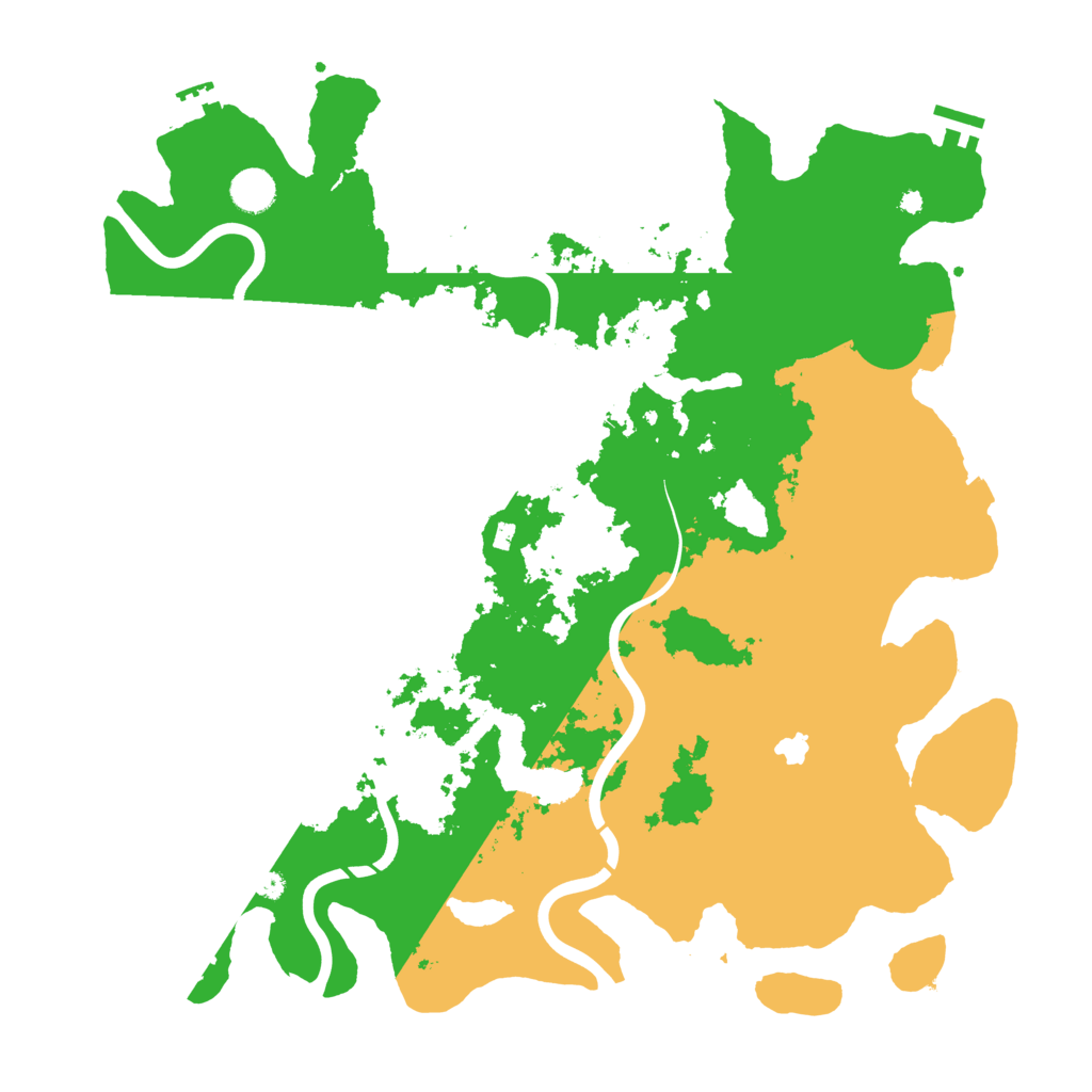 Biome Rust Map: Procedural Map, Size: 4300, Seed: 2117535467