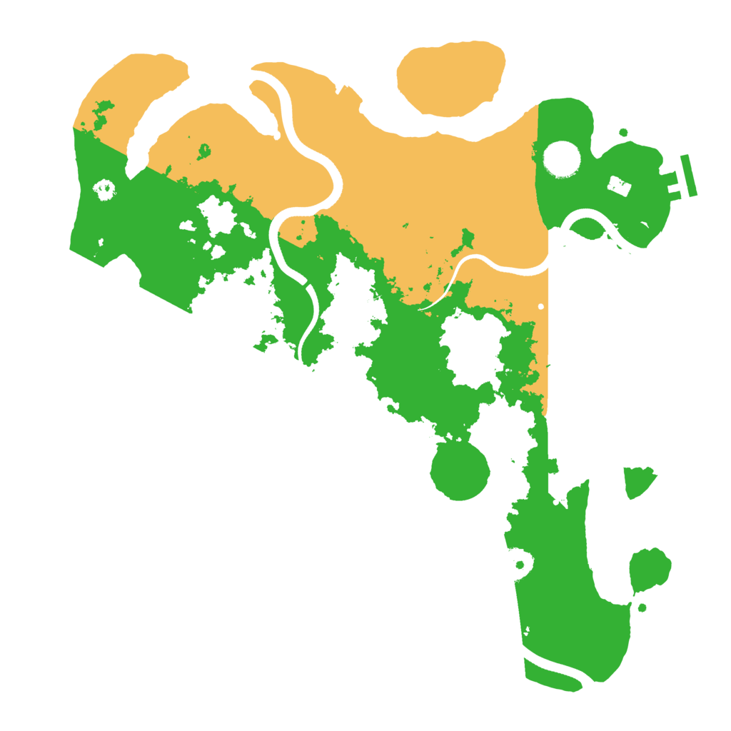 Biome Rust Map: Procedural Map, Size: 3500, Seed: 77786890