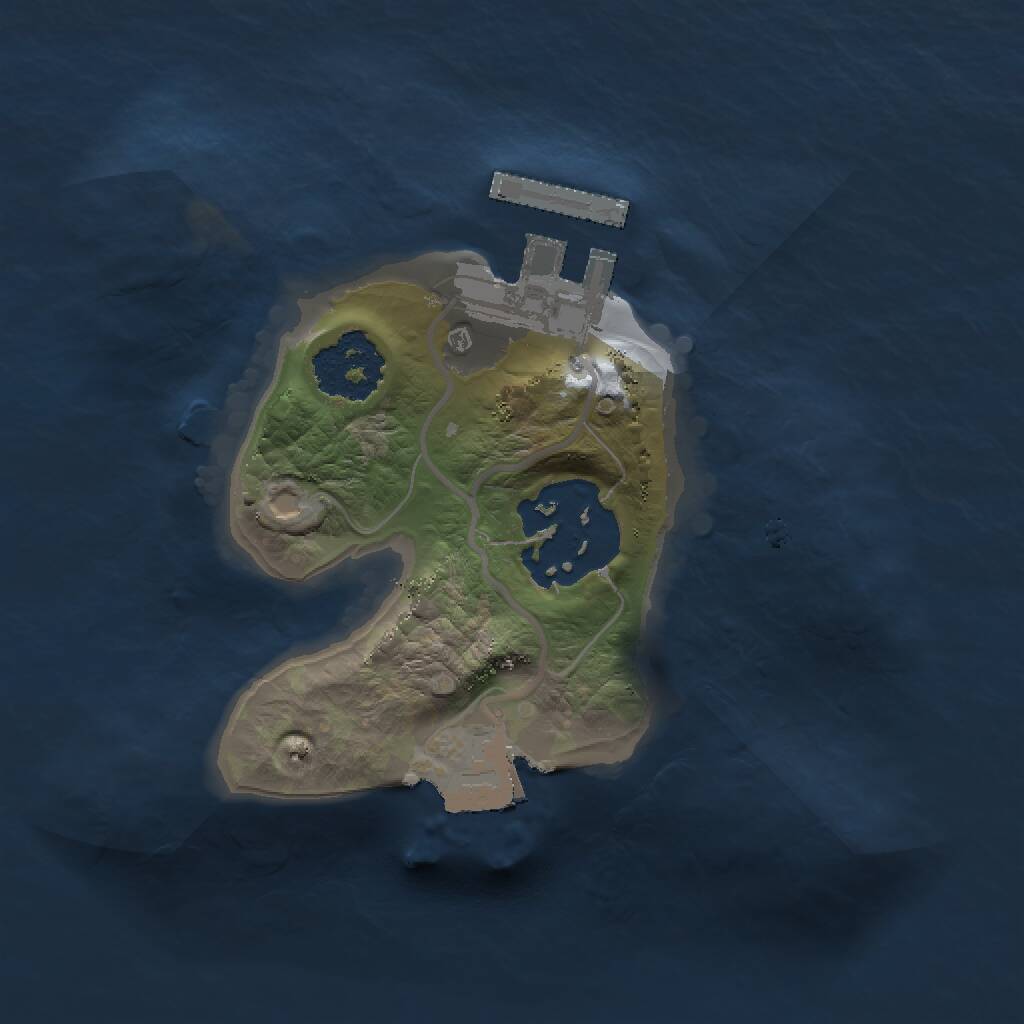 Rust Map: Procedural Map, Size: 1500, Seed: 453736023, 3 Monuments