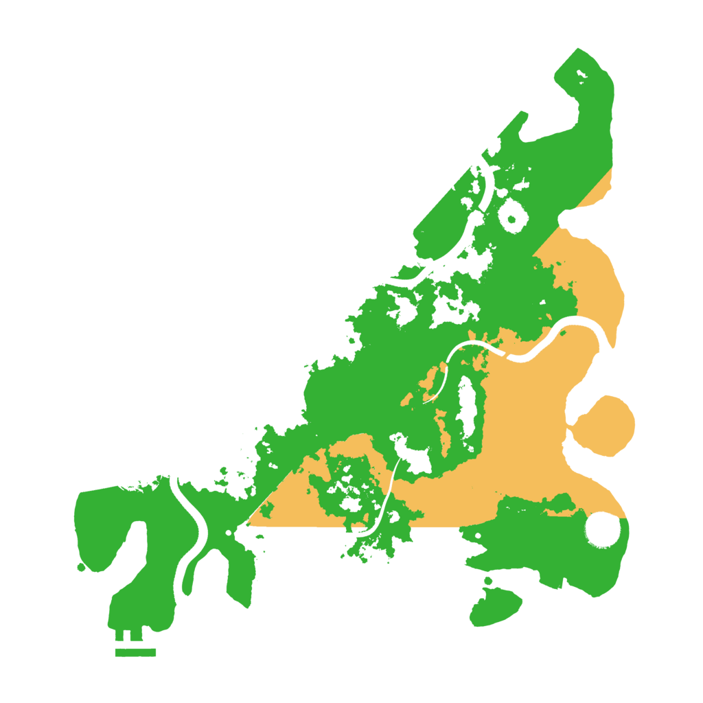 Biome Rust Map: Procedural Map, Size: 3500, Seed: 61781