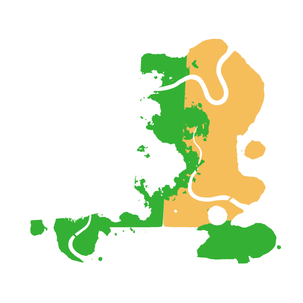 Biome Rust Map: Procedural Map, Size: 3000, Seed: 30493
