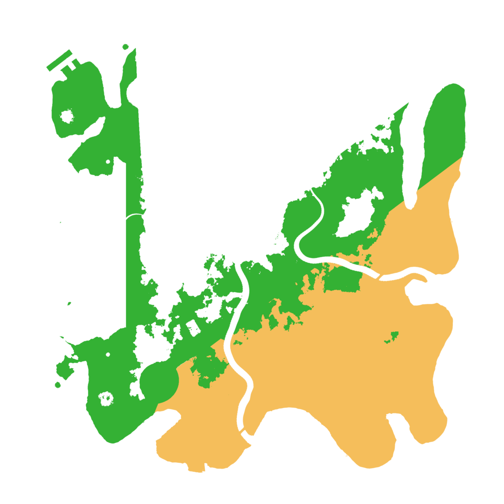 Biome Rust Map: Procedural Map, Size: 3500, Seed: 894939146