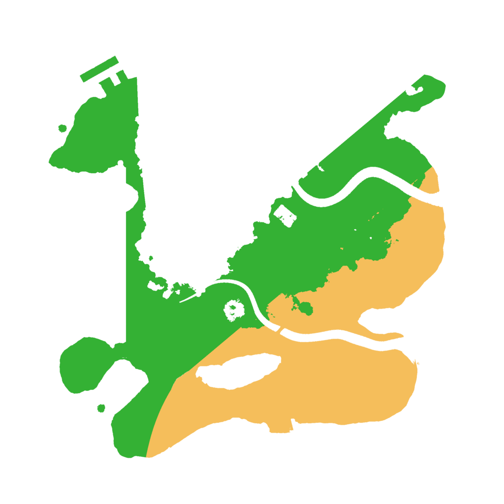 Biome Rust Map: Procedural Map, Size: 2500, Seed: 165858
