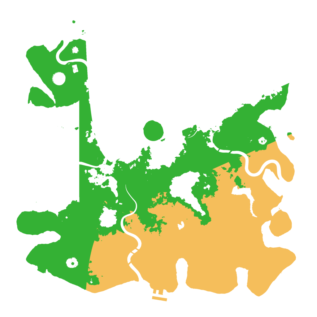 Biome Rust Map: Procedural Map, Size: 4300, Seed: 231292658