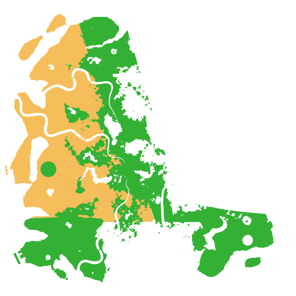 Biome Rust Map: Procedural Map, Size: 5000, Seed: 1745255898