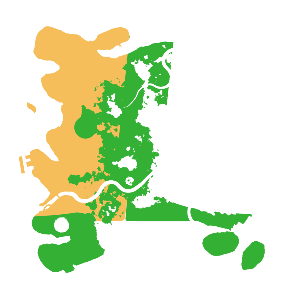 Biome Rust Map: Procedural Map, Size: 3500, Seed: 2108760294