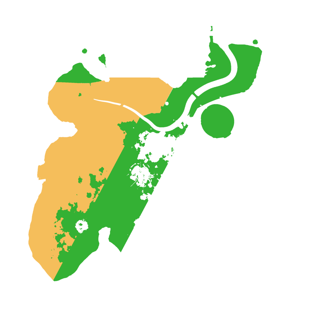 Biome Rust Map: Procedural Map, Size: 2500, Seed: 1741436949