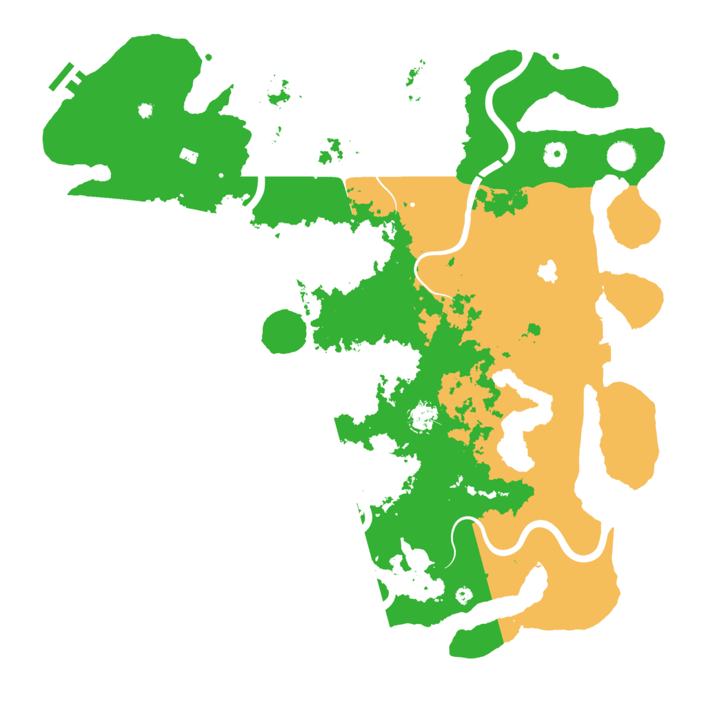 Biome Rust Map: Procedural Map, Size: 4300, Seed: 669025717