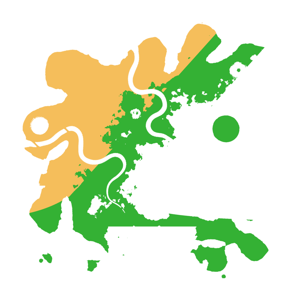 Biome Rust Map: Procedural Map, Size: 3000, Seed: 16384