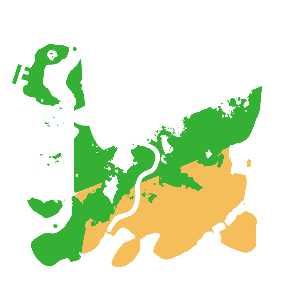 Biome Rust Map: Procedural Map, Size: 3000, Seed: 68162535