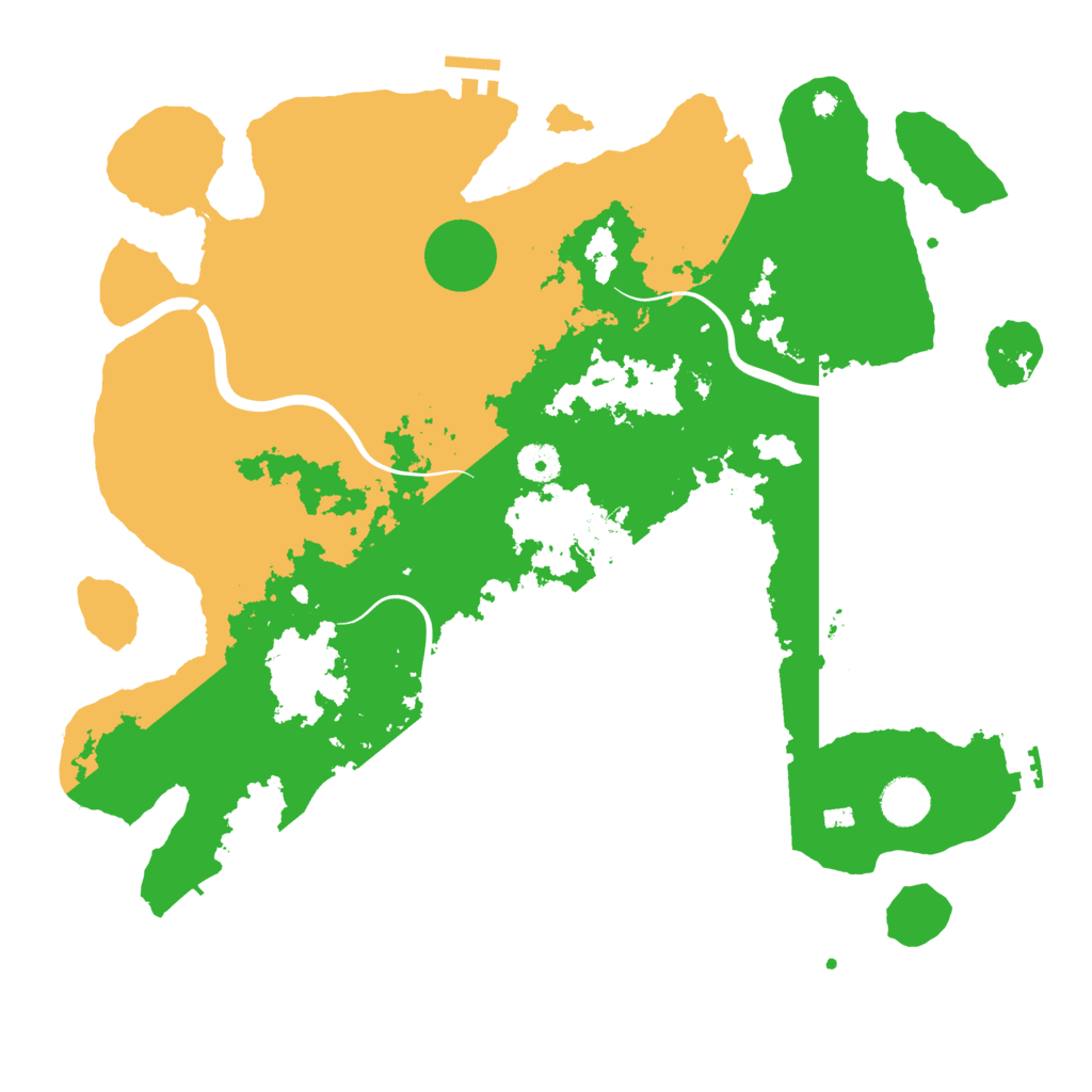 Biome Rust Map: Procedural Map, Size: 3996, Seed: 395853808