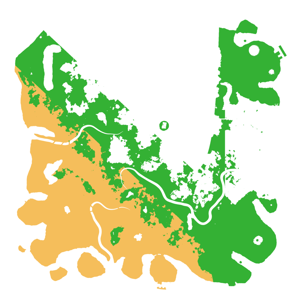 Biome Rust Map: Procedural Map, Size: 5000, Seed: 1776309259