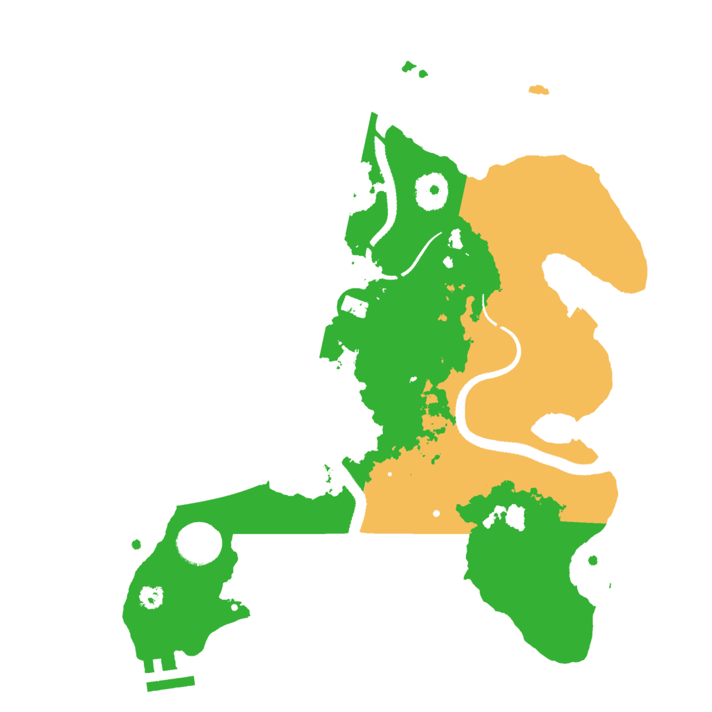 Biome Rust Map: Procedural Map, Size: 3000, Seed: 1243843326