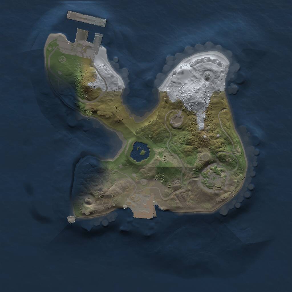 Rust Map: Procedural Map, Size: 1500, Seed: 1322085714, 3 Monuments