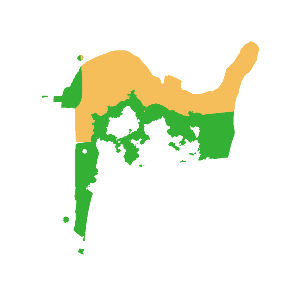 Biome Rust Map: Procedural Map, Size: 2000, Seed: 607996167