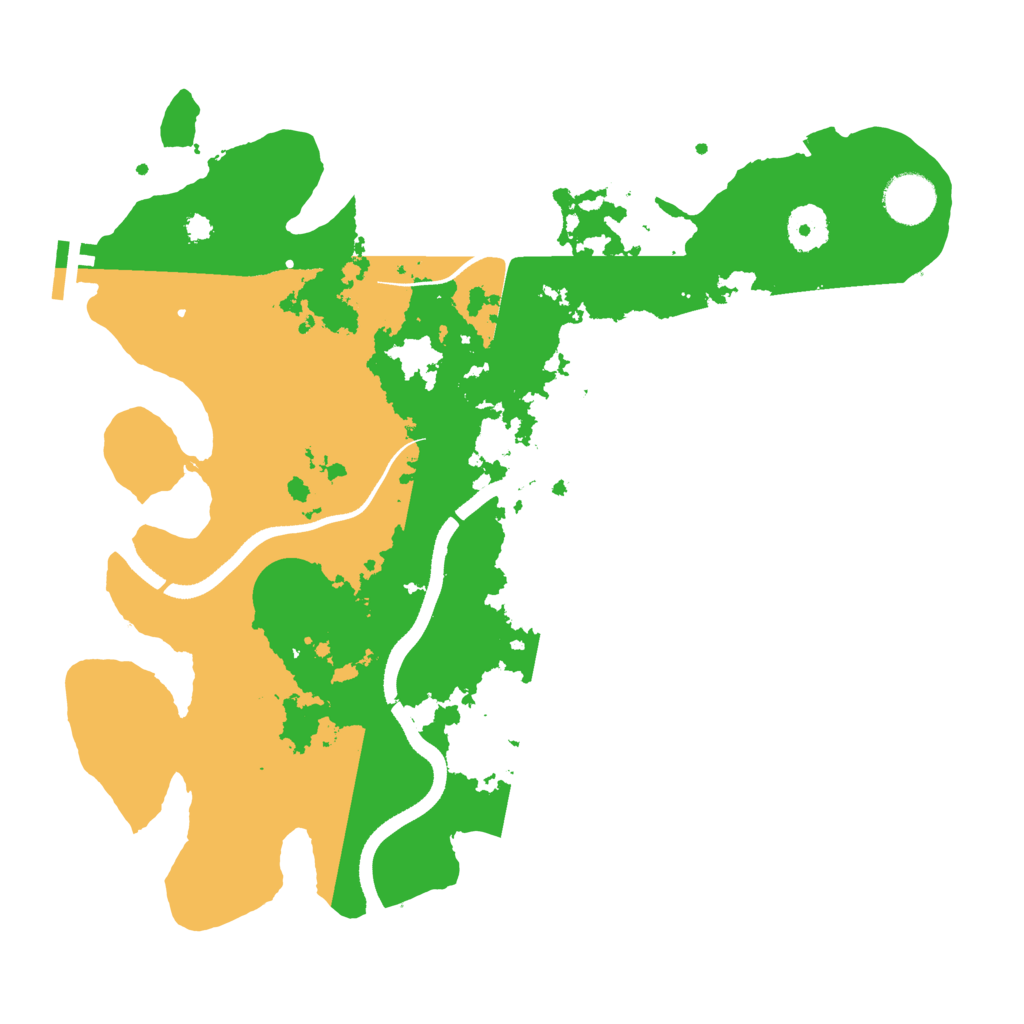 Biome Rust Map: Procedural Map, Size: 3500, Seed: 151636046