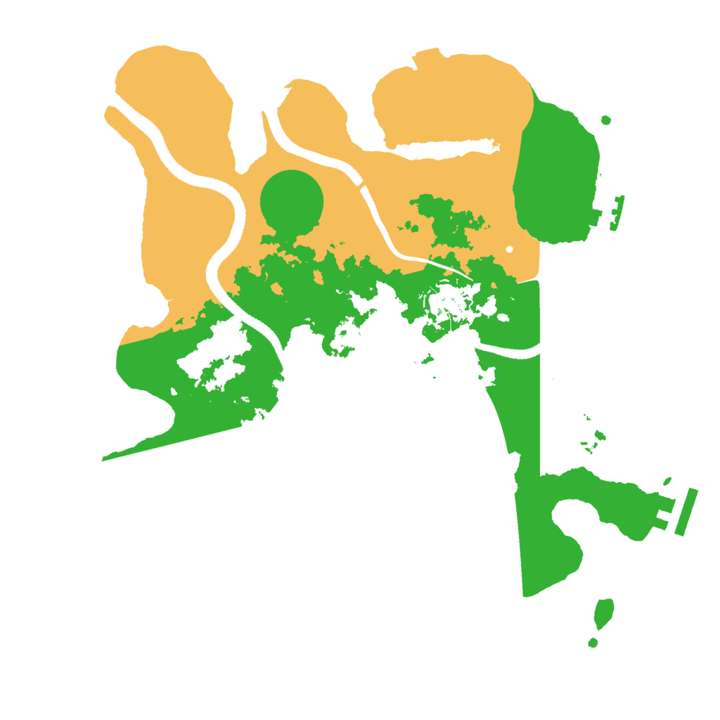 Biome Rust Map: Procedural Map, Size: 3000, Seed: 23416