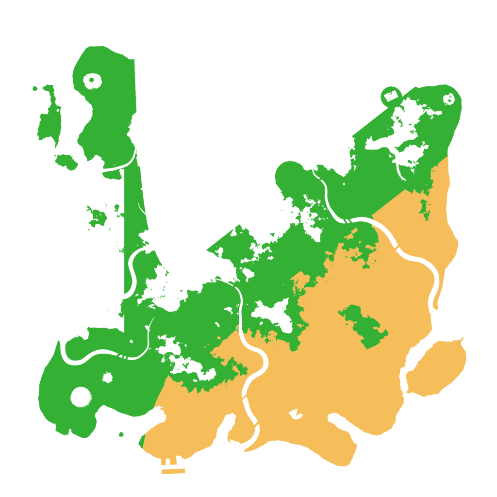 Biome Rust Map: Procedural Map, Size: 4300, Seed: 210815124