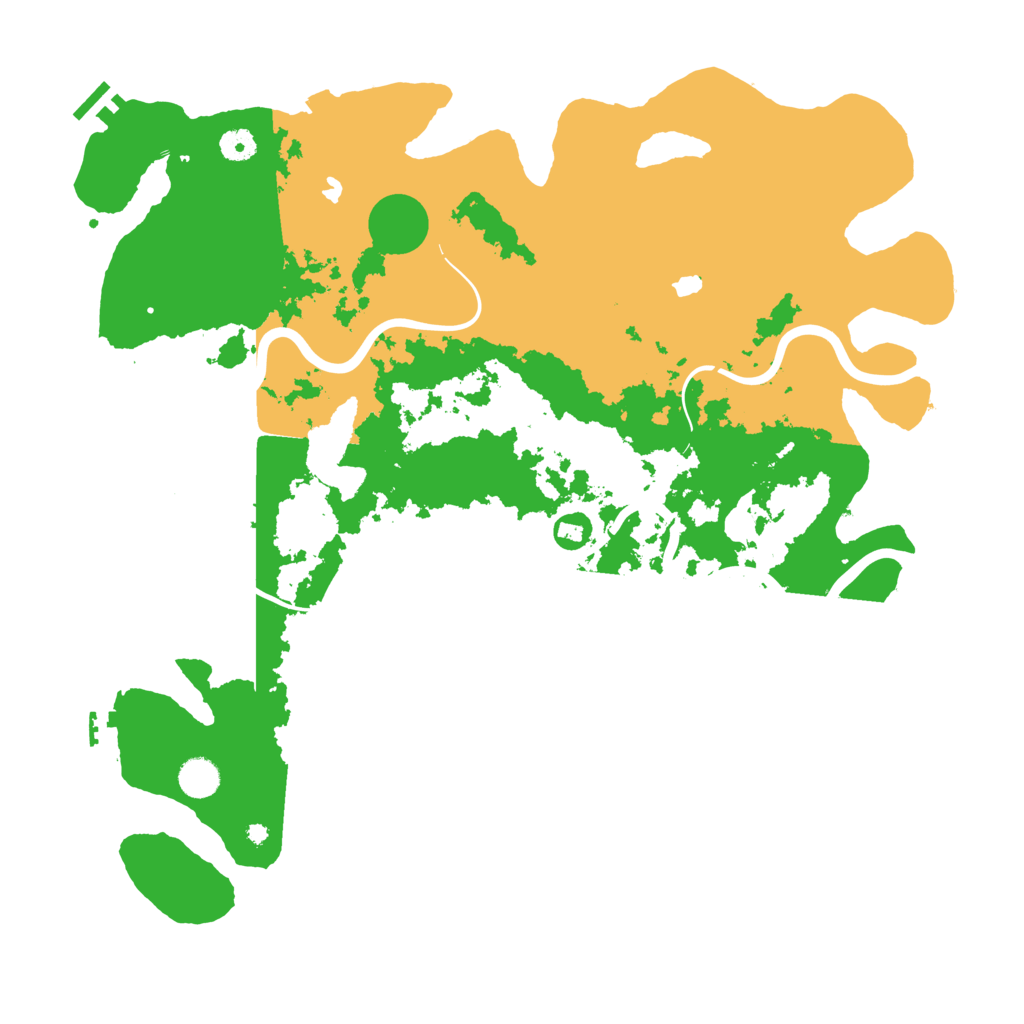 Biome Rust Map: Procedural Map, Size: 4500, Seed: 2050872978