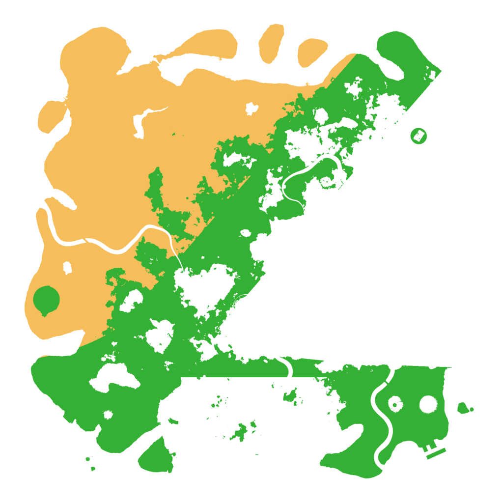 Biome Rust Map: Procedural Map, Size: 5000, Seed: 19970218