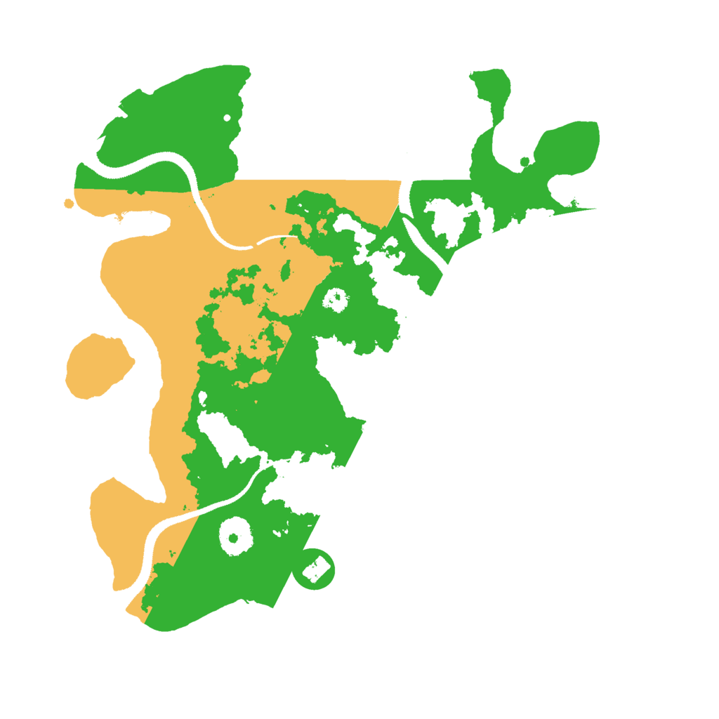 Biome Rust Map: Procedural Map, Size: 3000, Seed: 79477
