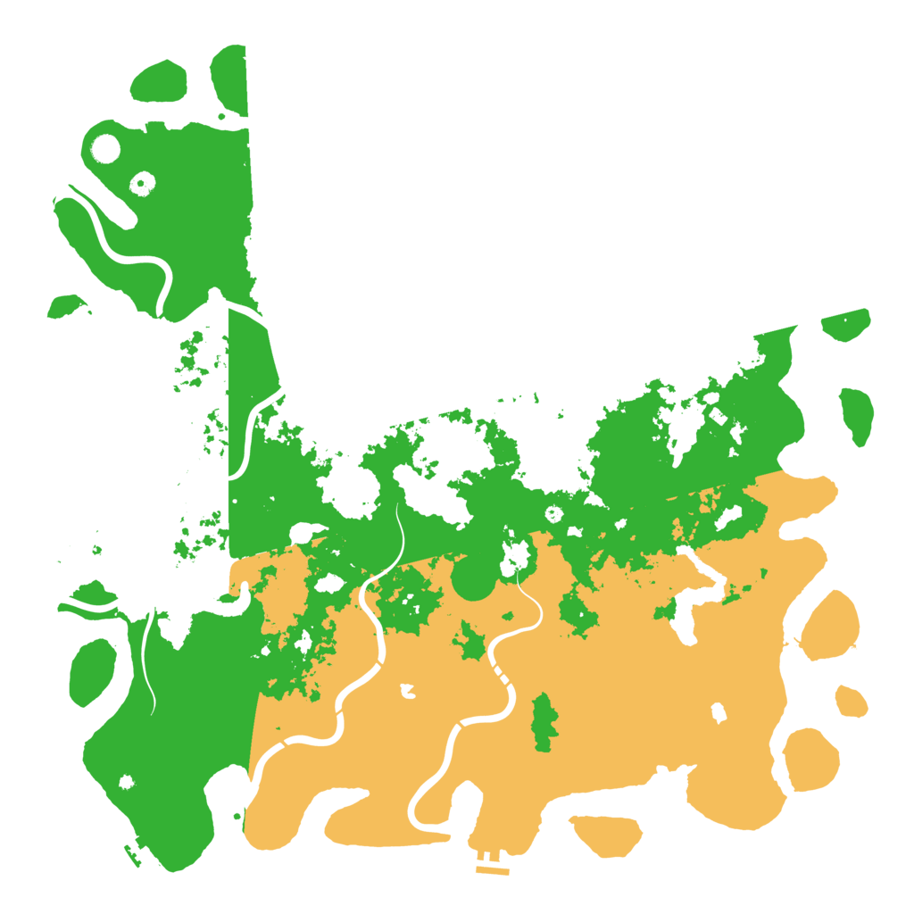 Biome Rust Map: Procedural Map, Size: 5555, Seed: 1