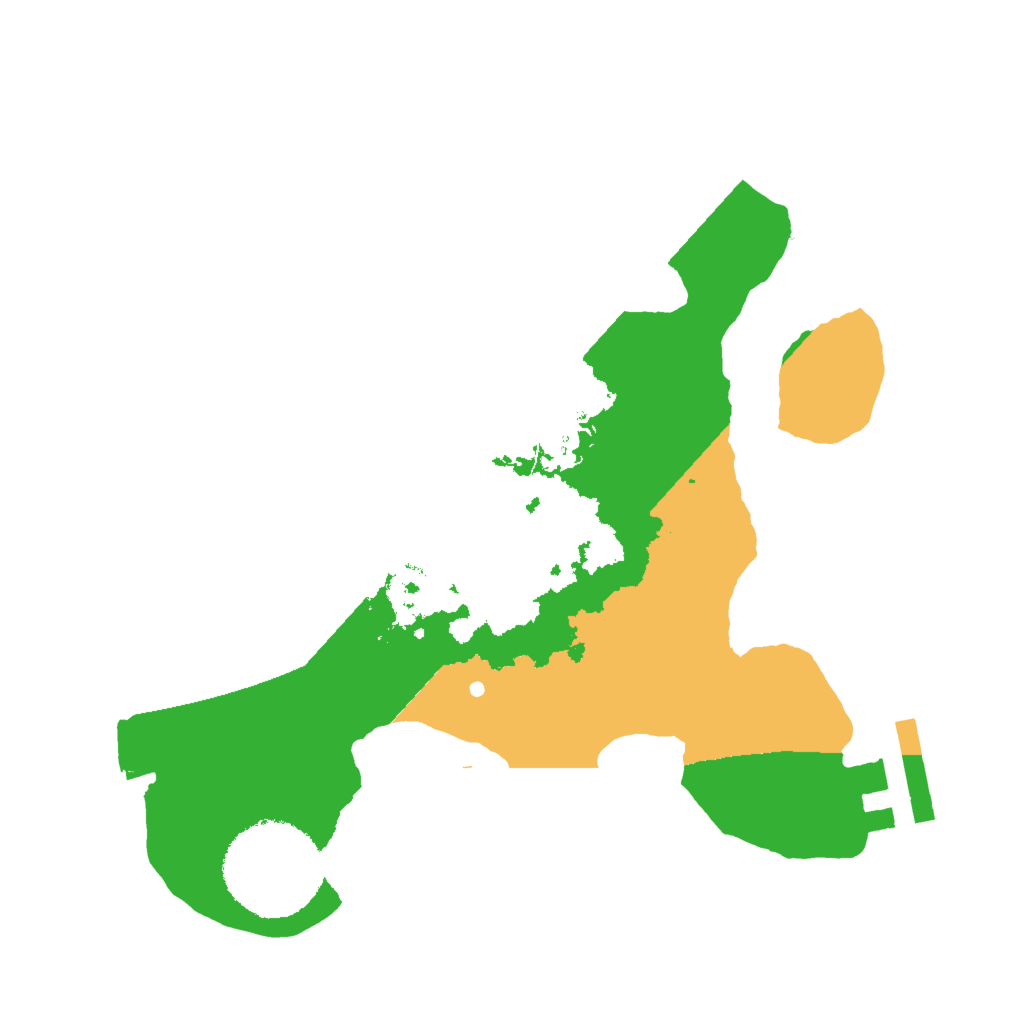 Biome Rust Map: Procedural Map, Size: 2000, Seed: 21474