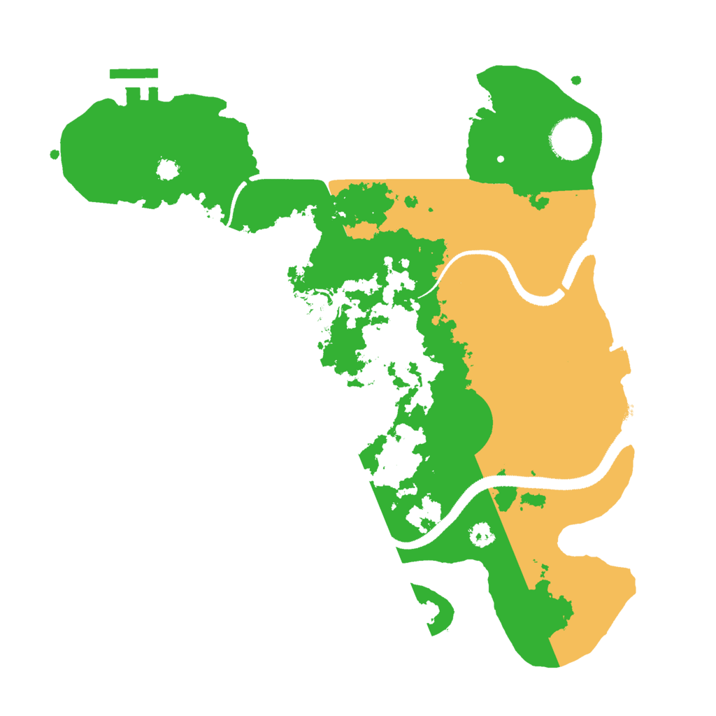Biome Rust Map: Procedural Map, Size: 3000, Seed: 85621