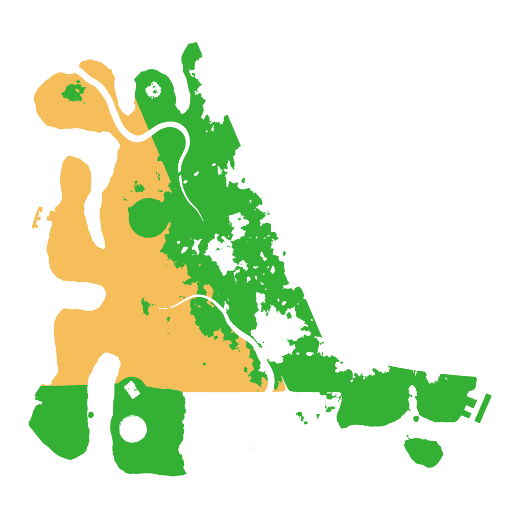 Biome Rust Map: Procedural Map, Size: 3500, Seed: 20445