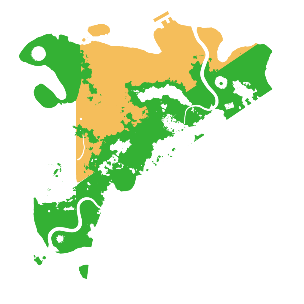 Biome Rust Map: Procedural Map, Size: 3700, Seed: 425070615