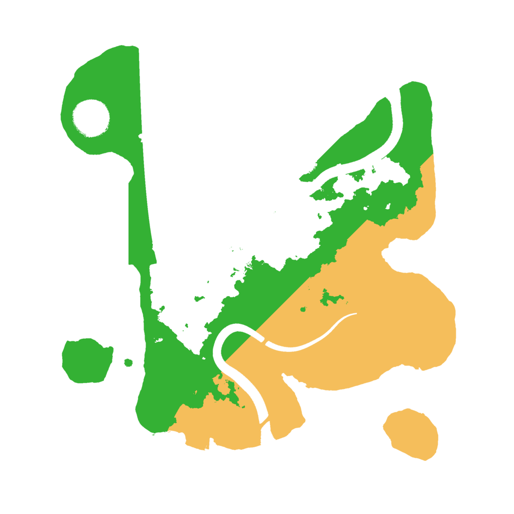 Biome Rust Map: Procedural Map, Size: 2500, Seed: 1816670917