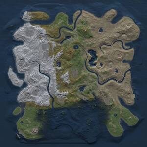 Thumbnail Rust Map: Procedural Map, Size: 4500, Seed: 218754632, 16 Monuments