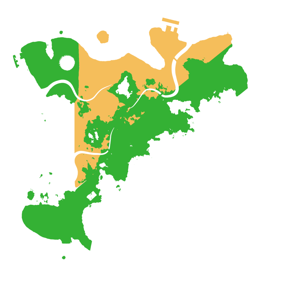 Biome Rust Map: Procedural Map, Size: 3500, Seed: 1740215331