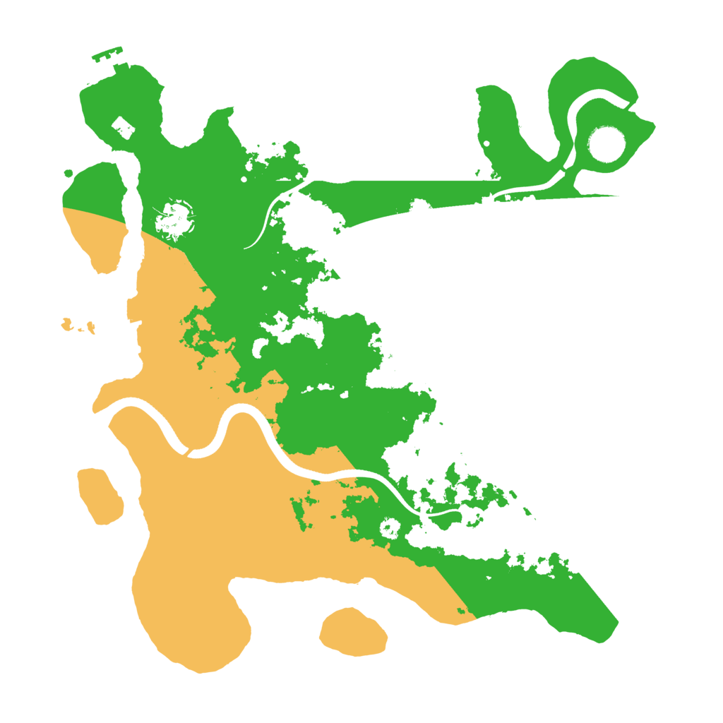 Biome Rust Map: Procedural Map, Size: 3500, Seed: 584719491