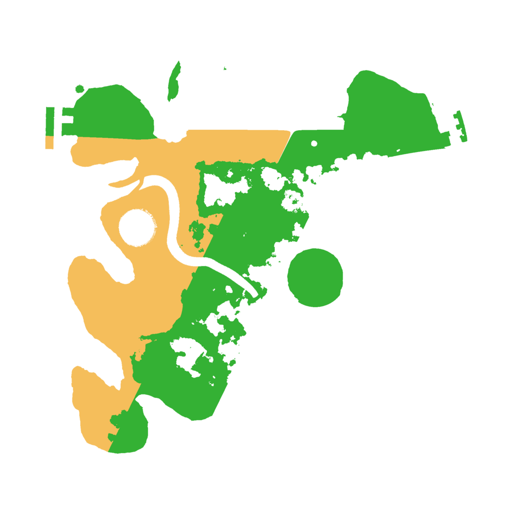 Biome Rust Map: Procedural Map, Size: 2500, Seed: 312345