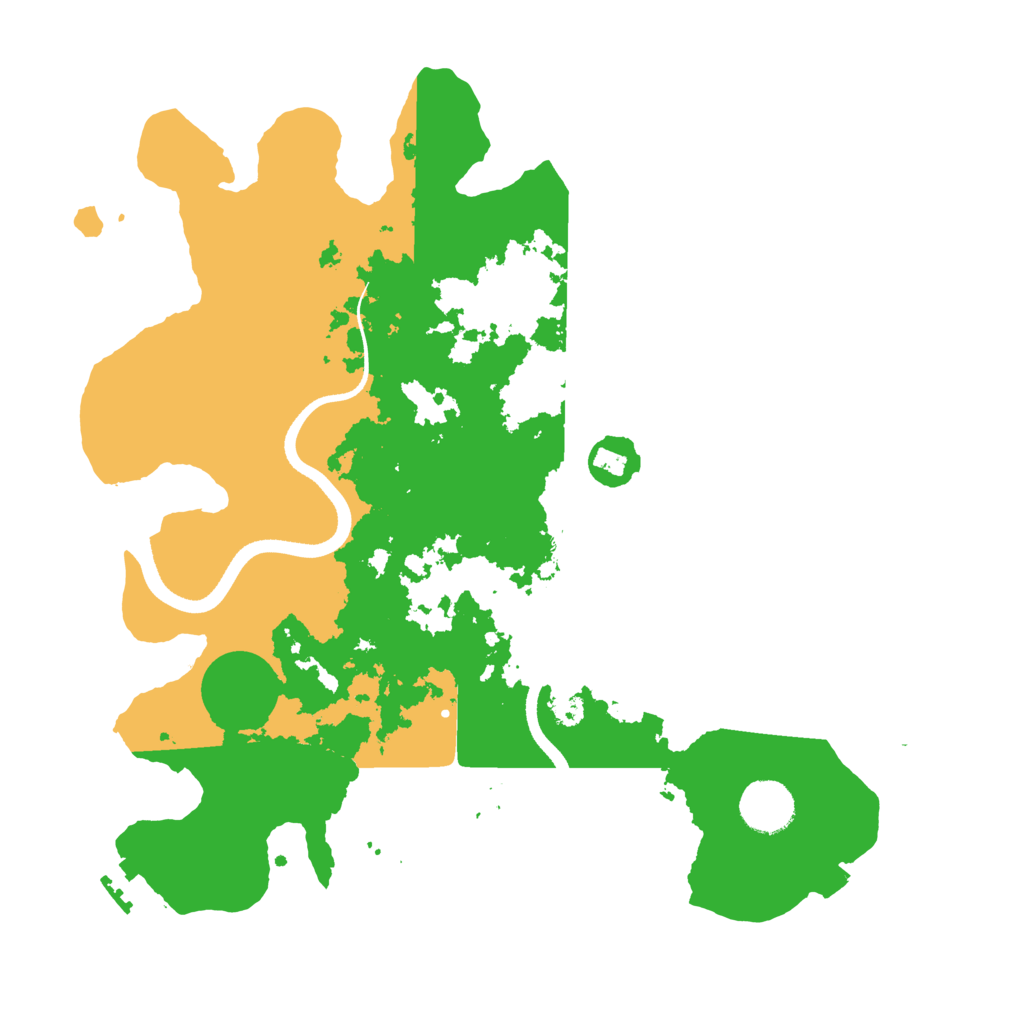 Biome Rust Map: Procedural Map, Size: 3500, Seed: 20260708
