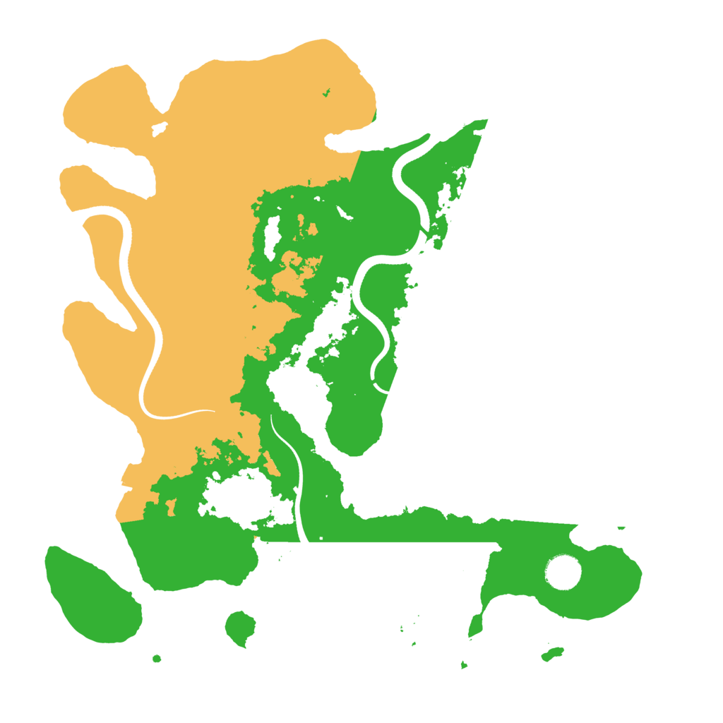 Biome Rust Map: Procedural Map, Size: 3600, Seed: 950622971