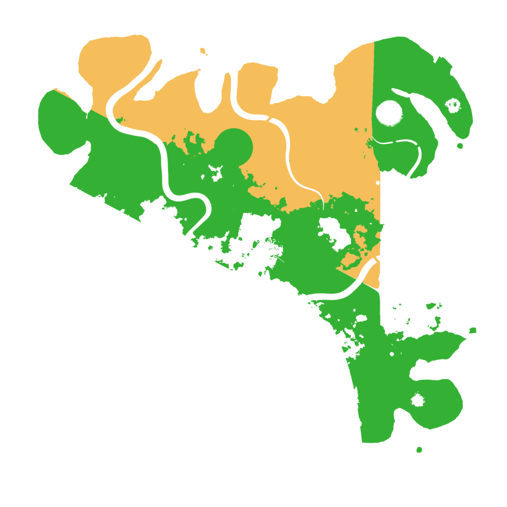 Biome Rust Map: Procedural Map, Size: 3500, Seed: 109869