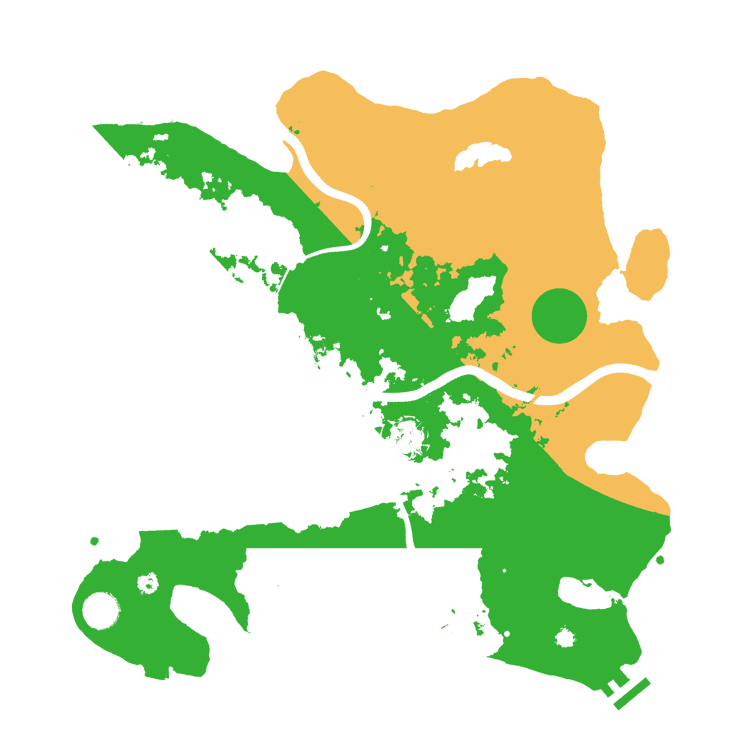 Biome Rust Map: Procedural Map, Size: 3500, Seed: 1071321865