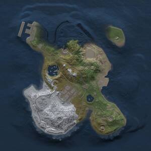 Thumbnail Rust Map: Procedural Map, Size: 2000, Seed: 48125419, 6 Monuments