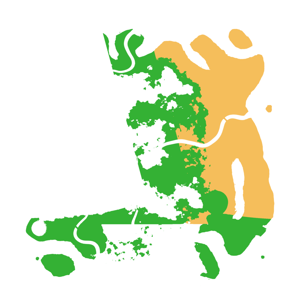 Biome Rust Map: Procedural Map, Size: 3500, Seed: 1815818467