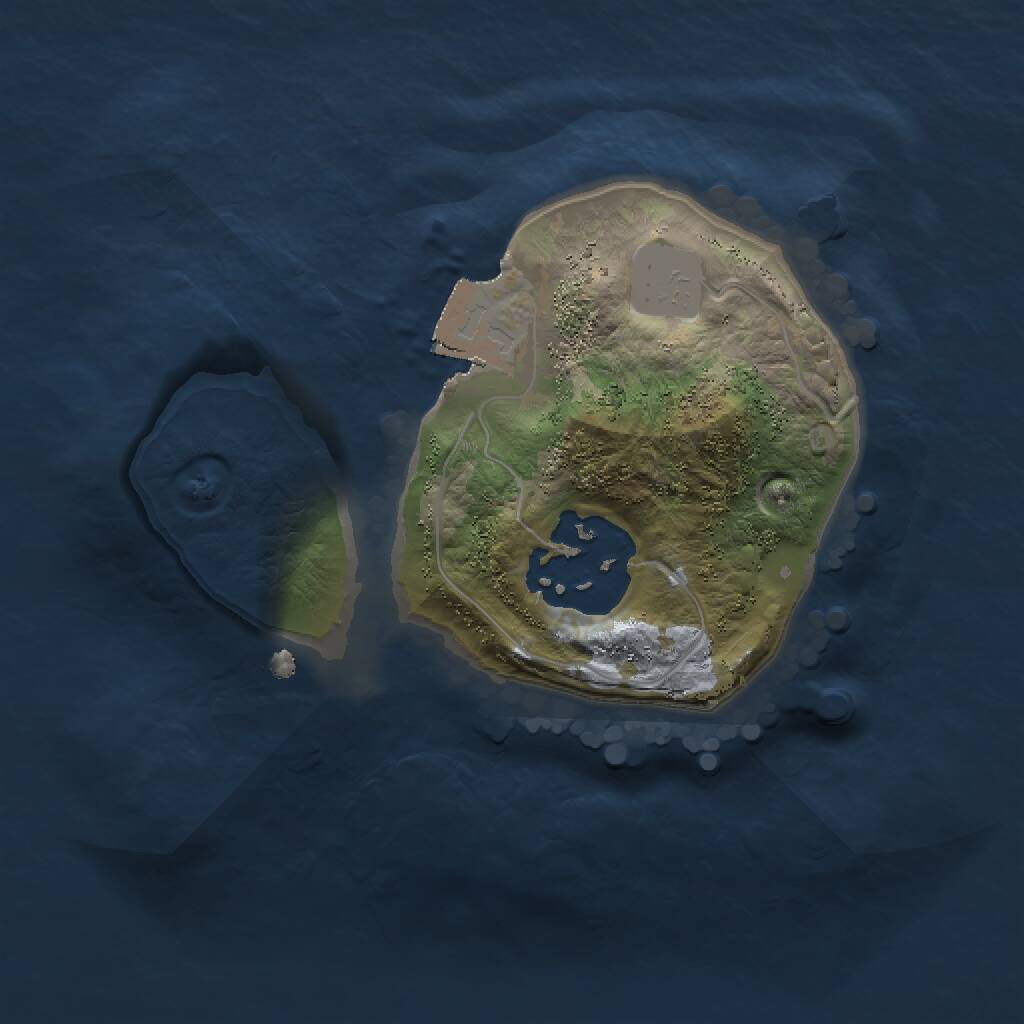Rust Map: Procedural Map, Size: 1500, Seed: 915000, 2 Monuments