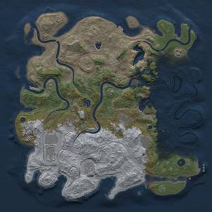 Thumbnail Rust Map: Procedural Map, Size: 4250, Seed: 594051, 15 Monuments