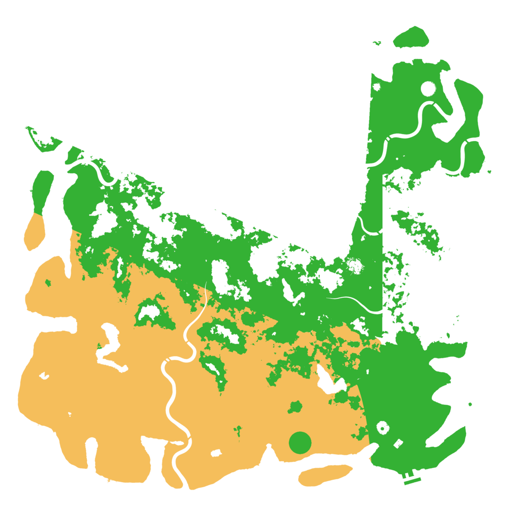 Biome Rust Map: Procedural Map, Size: 6000, Seed: 15444558