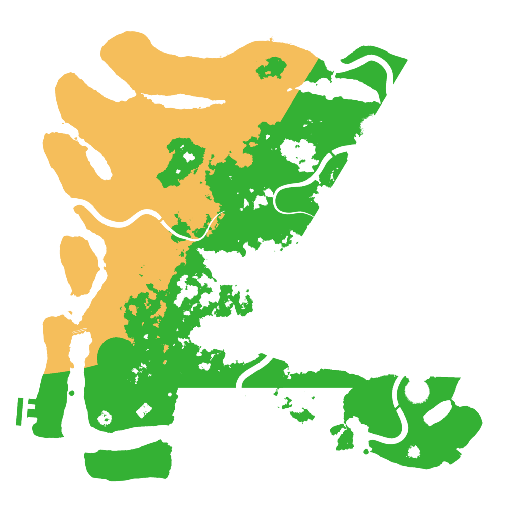 Biome Rust Map: Procedural Map, Size: 3800, Seed: 8123